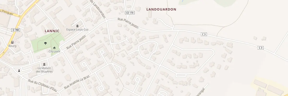 Plan du 8 Rue Leon Chandora à Plabennec