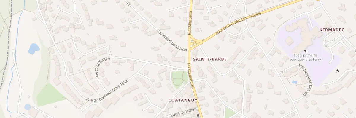 Plan du 1B Rue Alfred de Musset au Relecq-Kerhuon