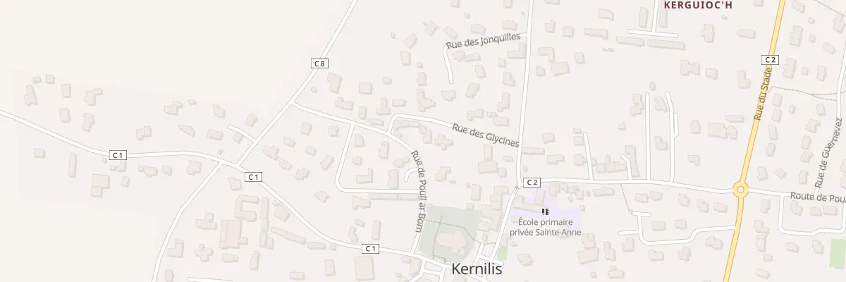 Plan du 6 Rue des Glycines à Kernilis