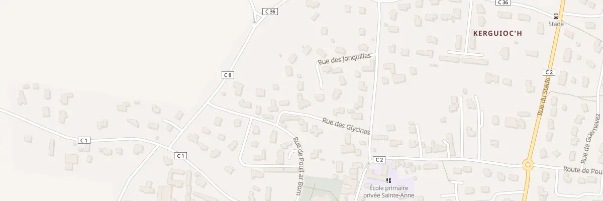 Plan du 2 Penquer à Kernilis