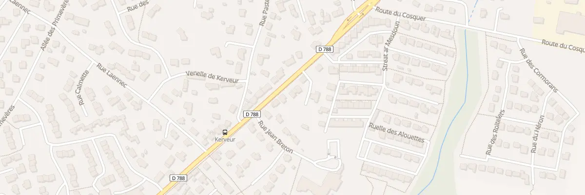 Plan du 91 Rue Maréchal Leclerc à Plabennec