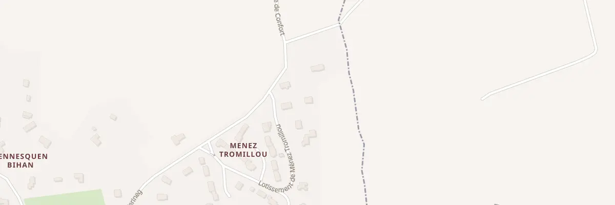Plan du 34 Lot de Ménez Tromillou à Confort-Meilars