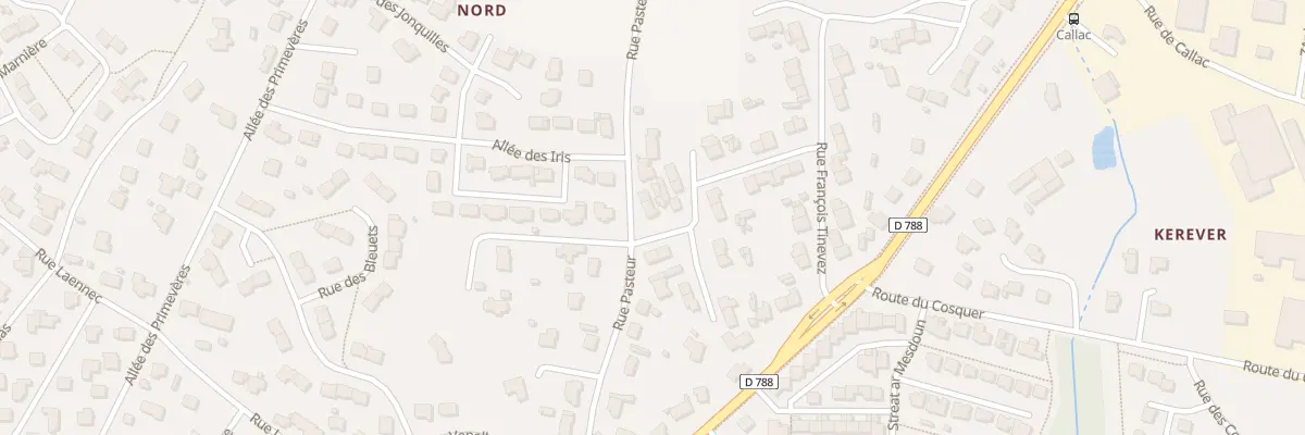 Plan du 9 Rue Pasteur à Plabennec