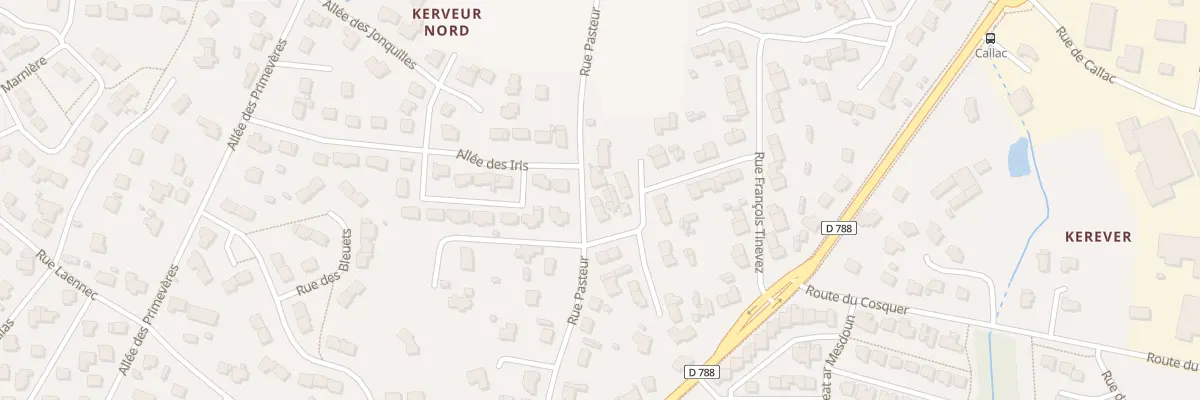 Plan du 11 Rue Pasteur à Plabennec