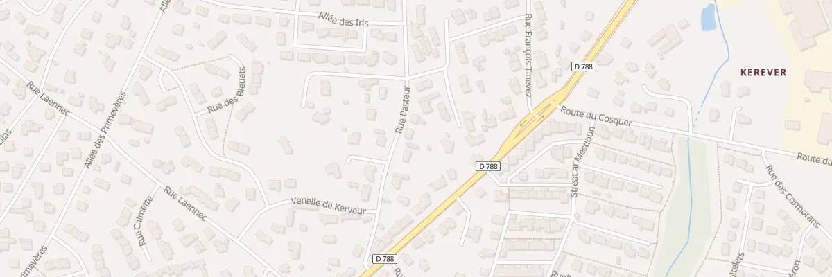 Plan du 5 Rue Pasteur à Plabennec