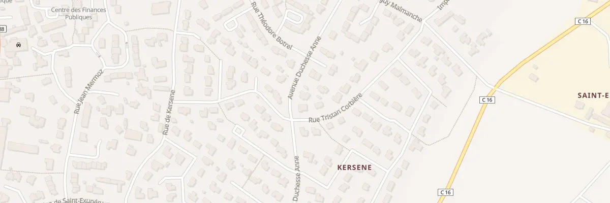 Plan du 4 Rue Tristan Corbière à Plabennec