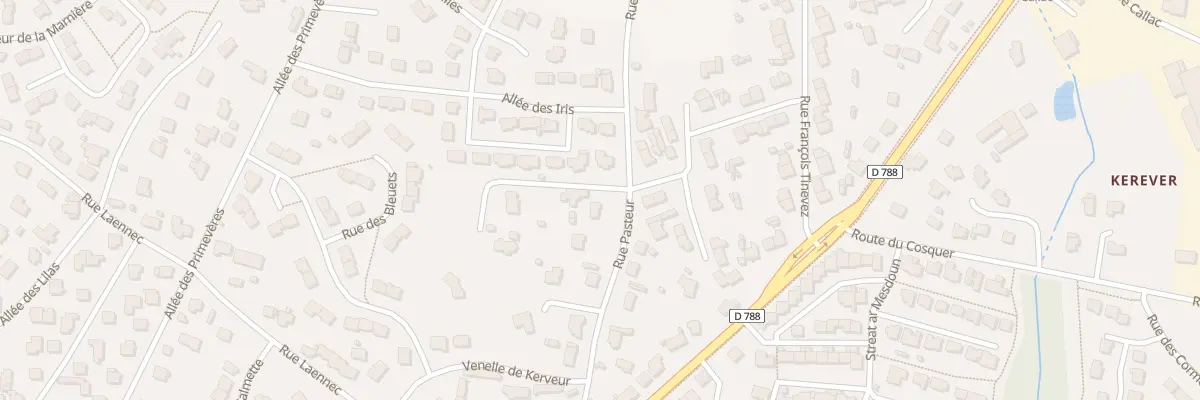 Plan du 18 Rue Pasteur à Plabennec