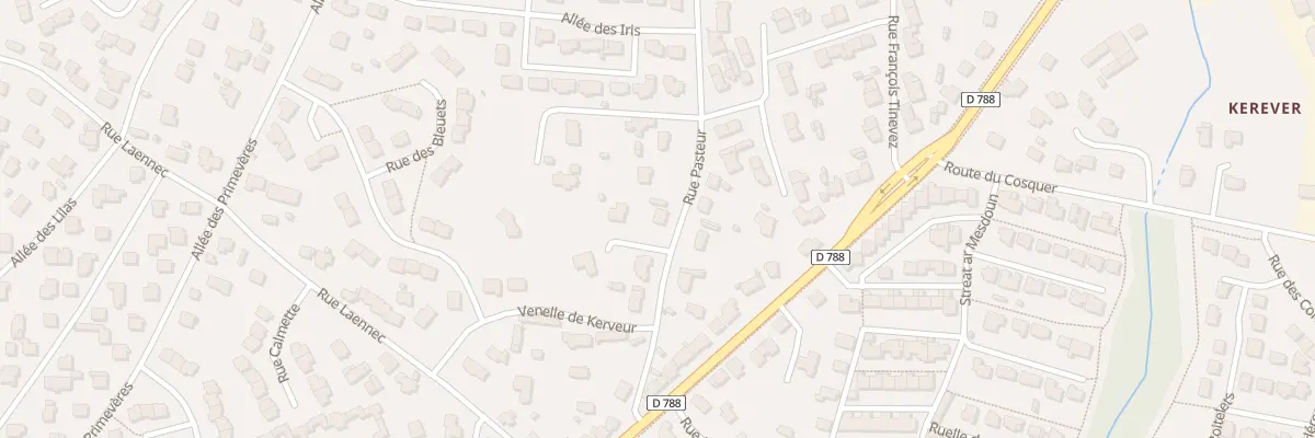 Plan du 14 Rue Pasteur à Plabennec