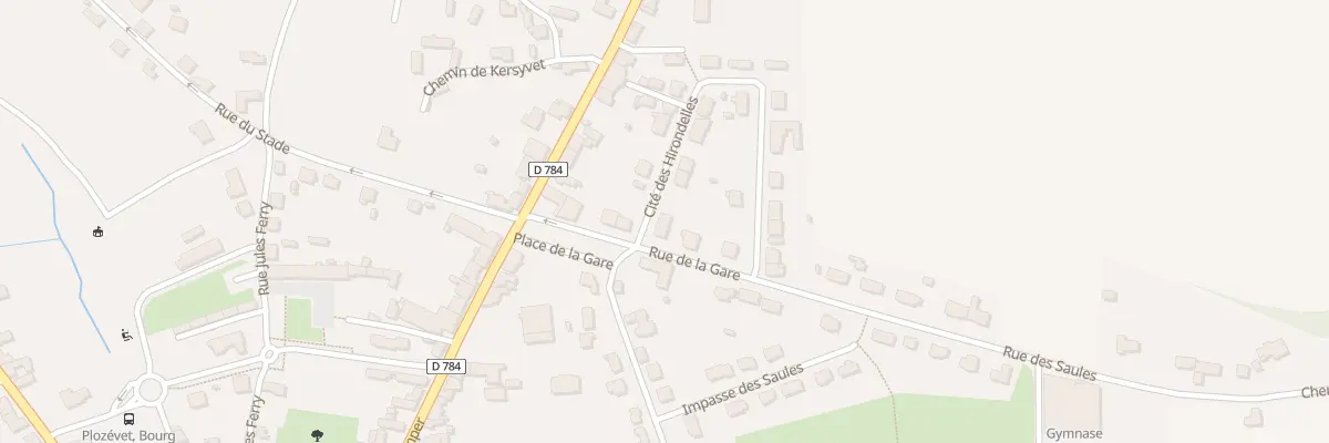Plan du 2 Cité des Hirondelles à Plozévet