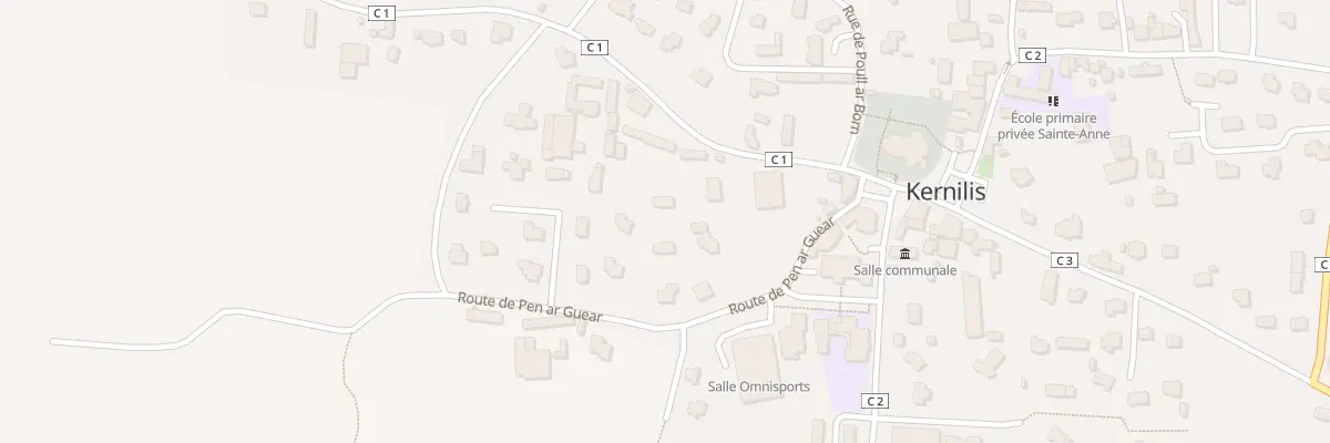 Plan du 9 Rte de Penarguear à Kernilis