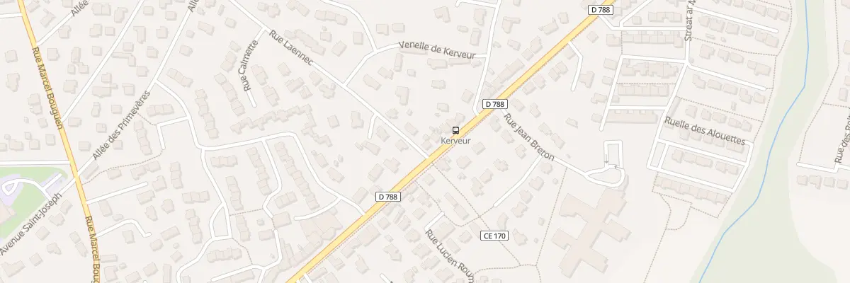 Plan du 48 Rue Maréchal Leclerc à Plabennec