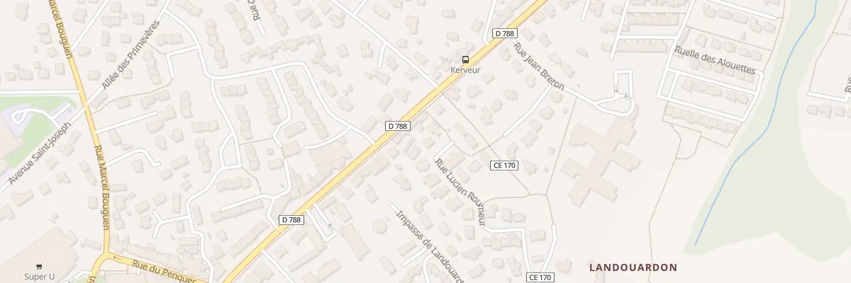 Plan du 28 Rue Lucien Roumeur à Plabennec