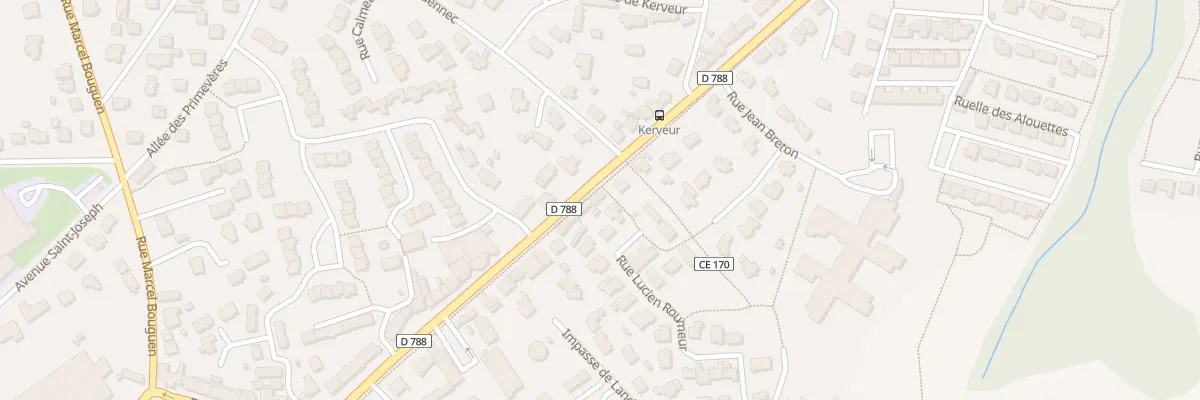 Plan du 61 Rue Maréchal Leclerc à Plabennec
