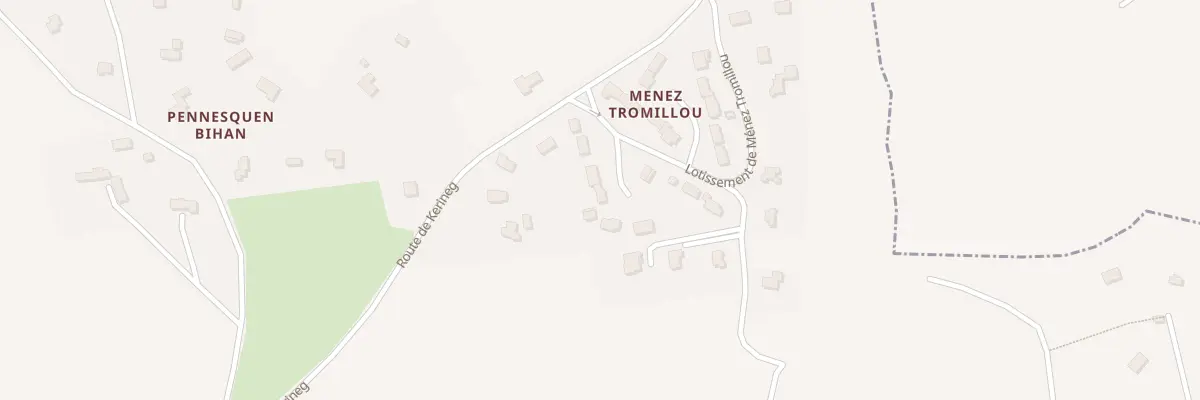 Plan du 14 Lot de Ménez Tromillou à Confort-Meilars