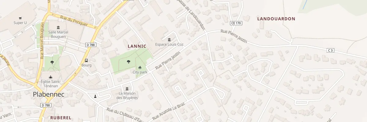 Plan du 11 Rue Pierre Jestin à Plabennec