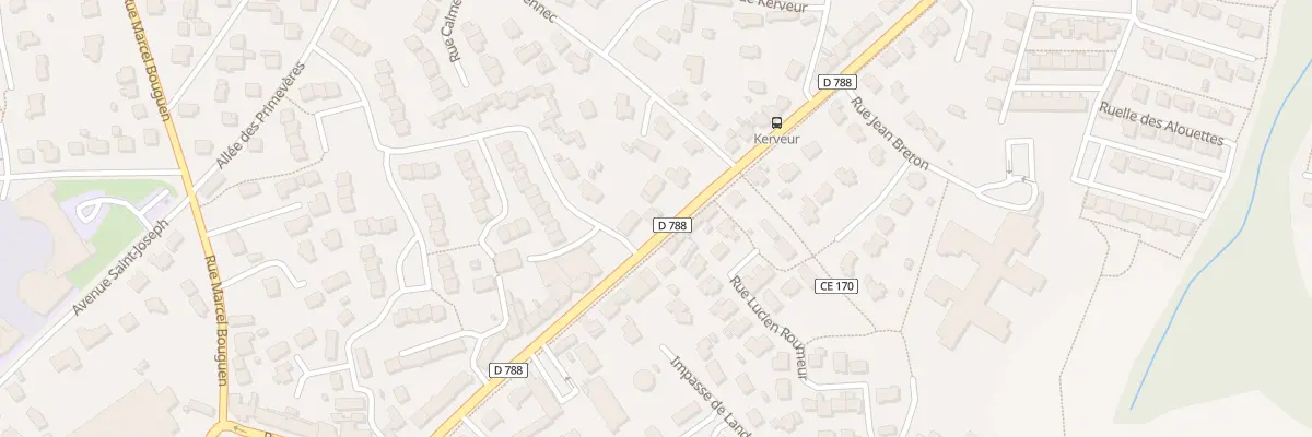 Plan du 40B Rue Maréchal Leclerc à Plabennec