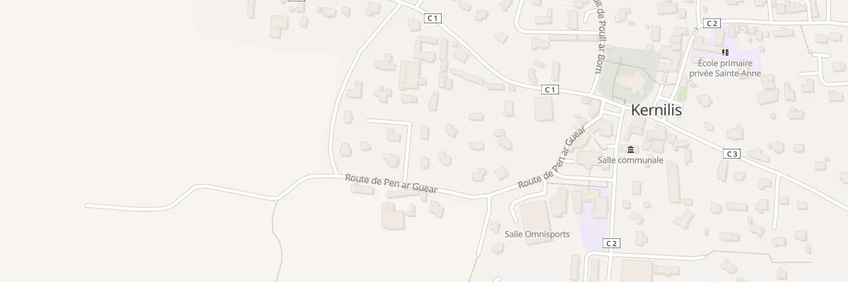 Plan du 17 Rte de Penarguear à Kernilis