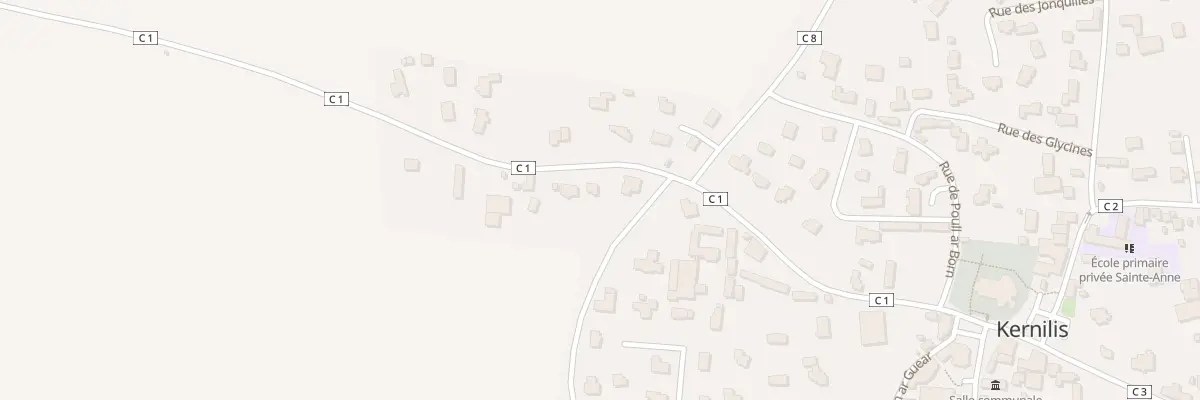 Plan du 12 Rte de Kerivès à Kernilis
