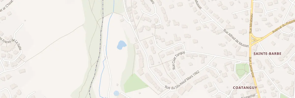 Plan du 30 Rue du 19 Mars 1962 au Relecq-Kerhuon
