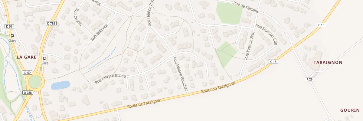 Plan du 36 Rue Maryse Bastié à Plabennec