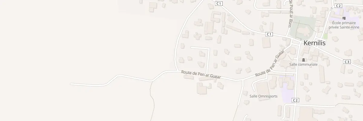 Plan du 35 Rte de Pen ar Guear à Kernilis