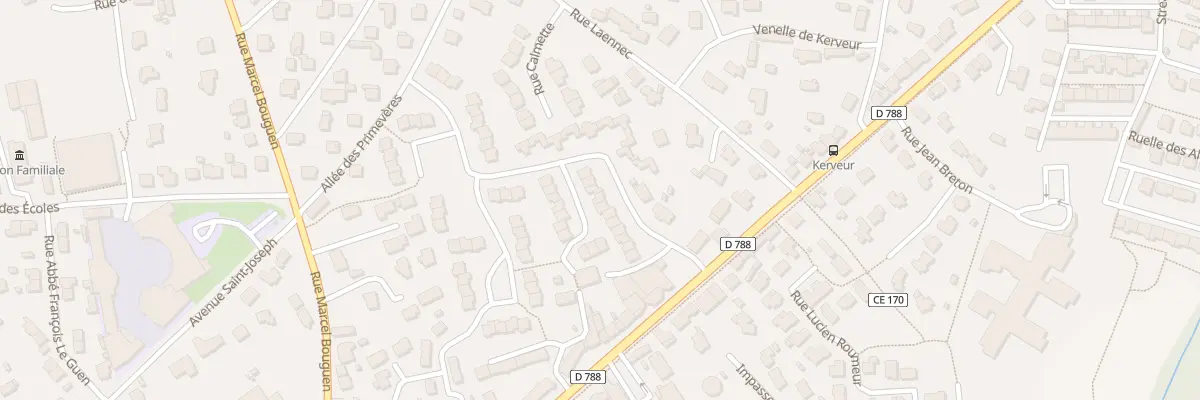 Plan du 18 Rue Augustin Morvan à Plabennec