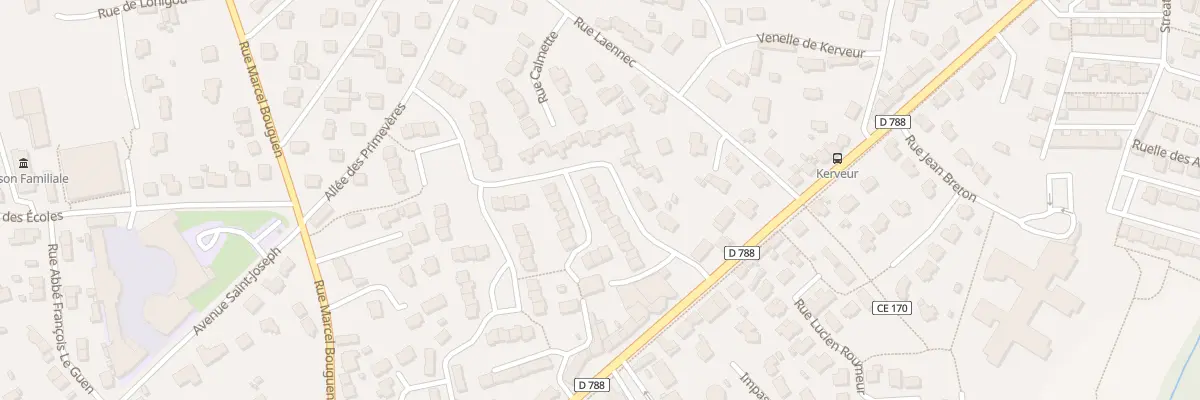 Plan du 20 Rue Augustin Morvan à Plabennec