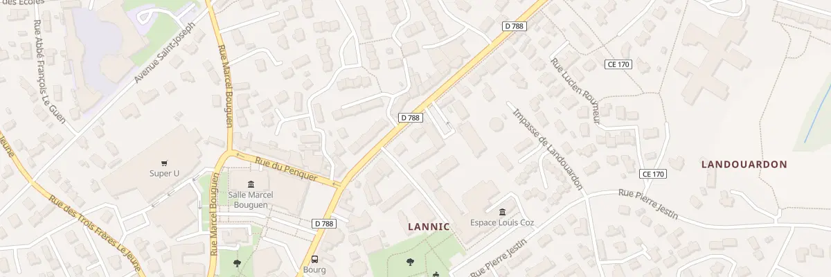 Plan du 33 Rue Maréchal Leclerc à Plabennec