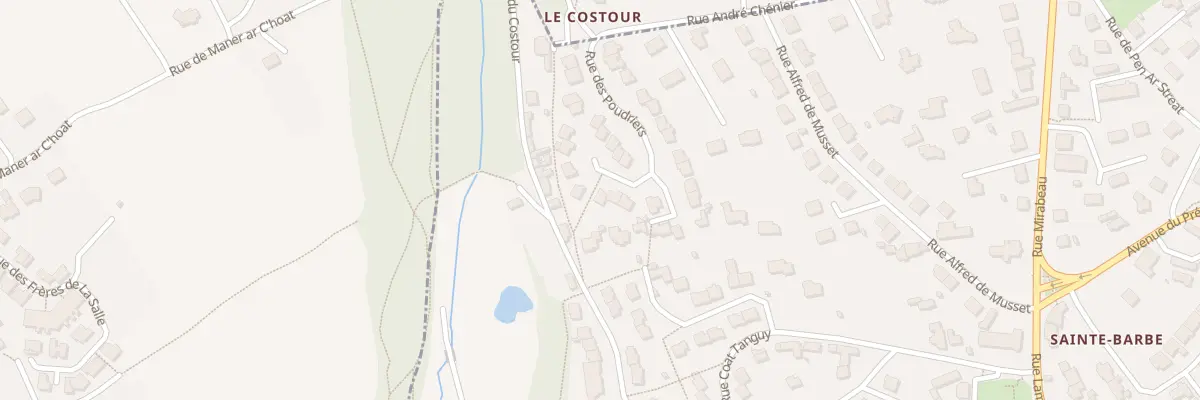 Plan du 28 Rue des Poudriers au Relecq-Kerhuon