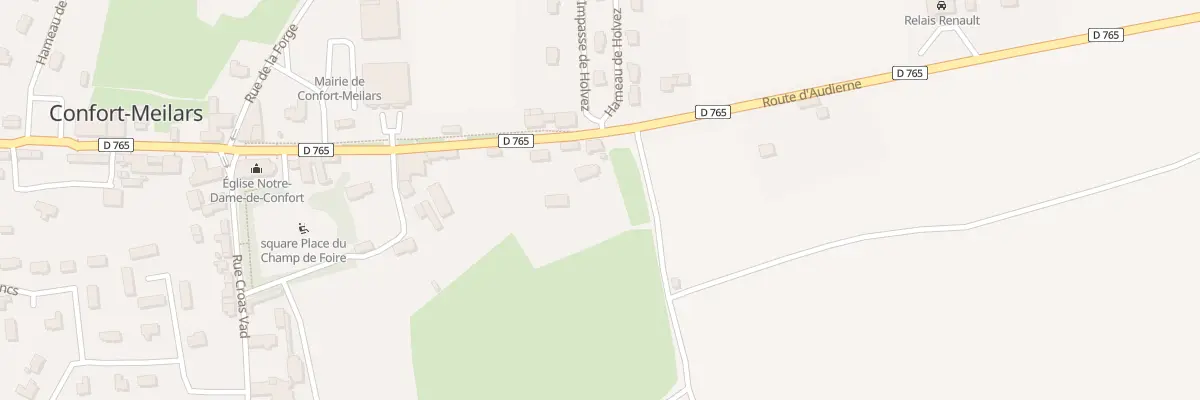 Plan du 38 Rue de Pen Ar Bed à Confort-Meilars