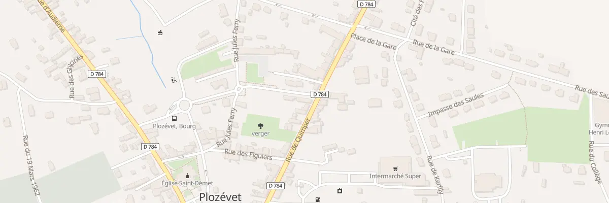 Plan du 25 Rue de Quimper à Plozévet