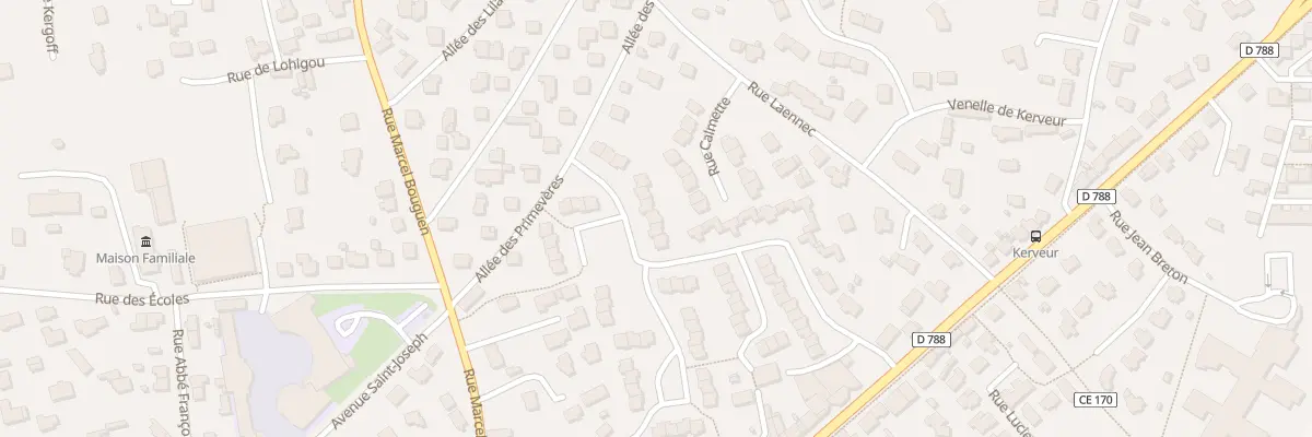 Plan du 29 Rue Augustin Morvan à Plabennec