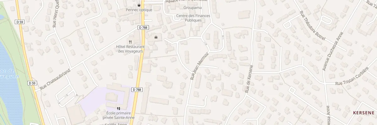 Plan du 1 Rue Jean Mermoz à Plabennec