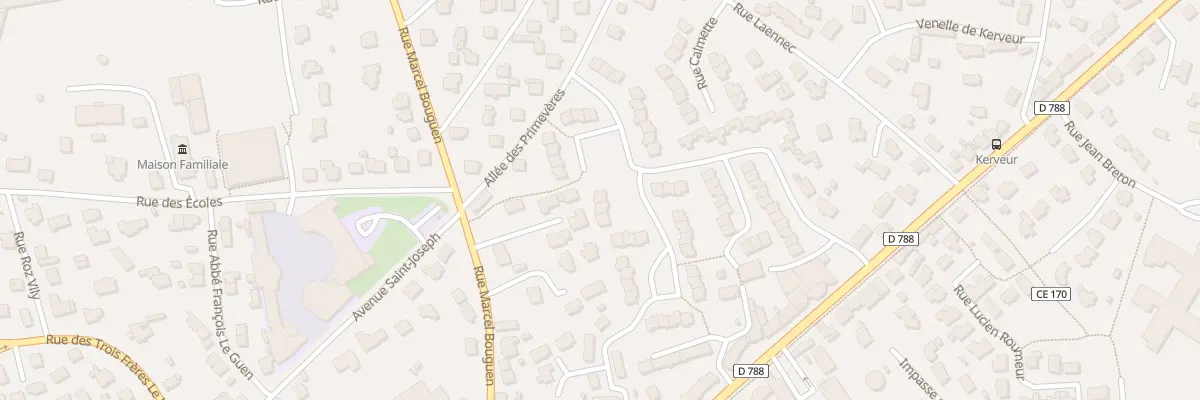 Plan du 94 Rue Augustin Morvan à Plabennec