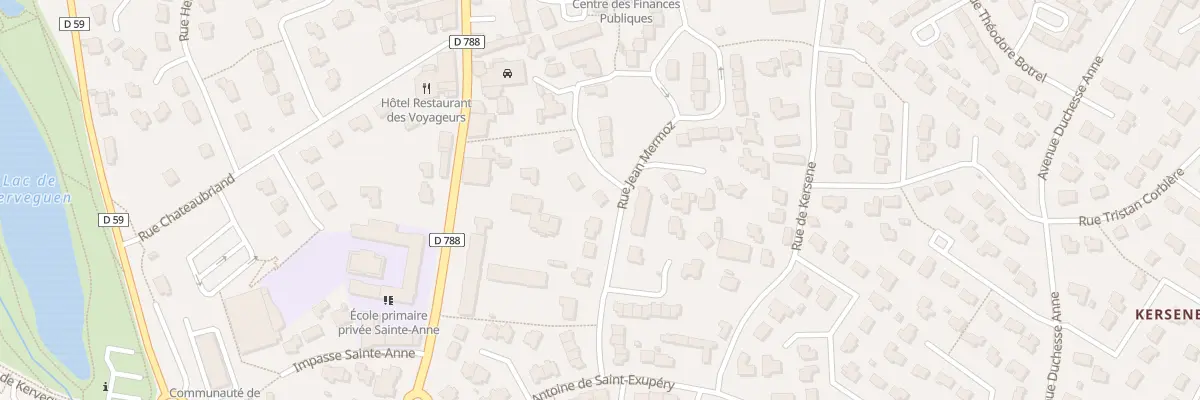 Plan du 15 Rue Jean Mermoz à Plabennec