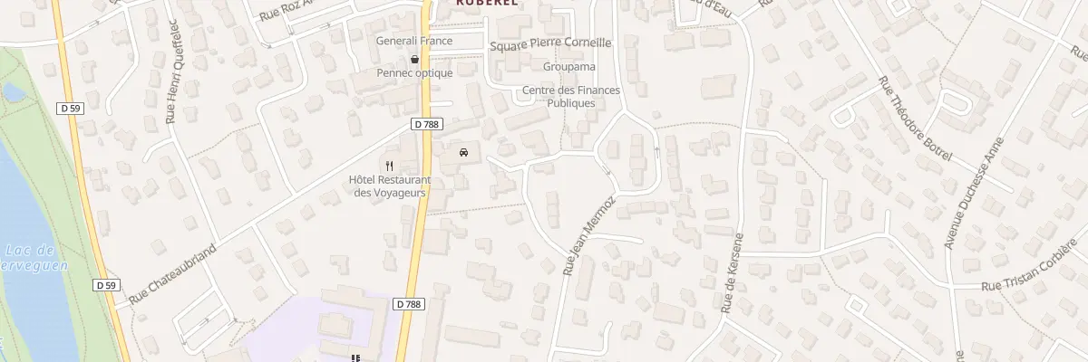 Plan du 7 Rue Jean Mermoz à Plabennec