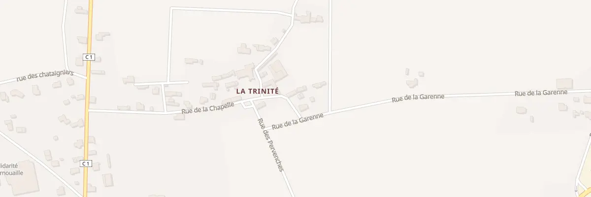Plan du 435 La Trinite à Plozévet