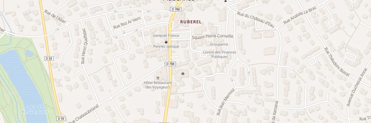 Plan du 14 Rue des 3 Frères Le Roy à Plabennec