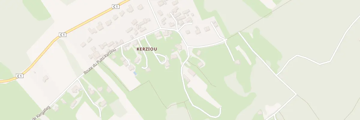 Plan du 97 Rte Fontaine St Rivoal Kerziou à Plougastel-Daoulas