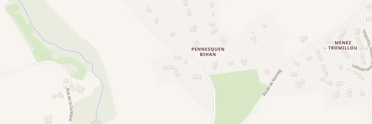 Plan du 62 Penesquen Bihan à Confort-Meilars