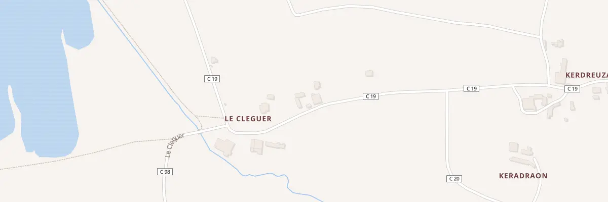 Plan du 687 Le Cléguer à Guissény