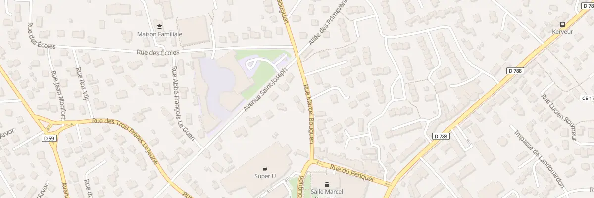 Plan du 26 Rue Marcel Bouguen à Plabennec