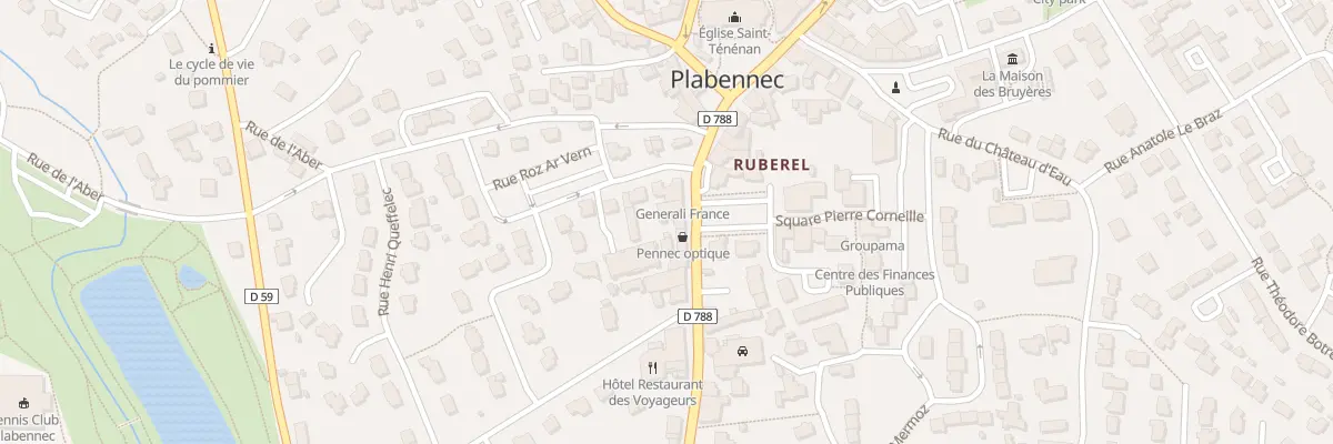 Plan du 5 Rue des 3 Frères Le Roy à Plabennec