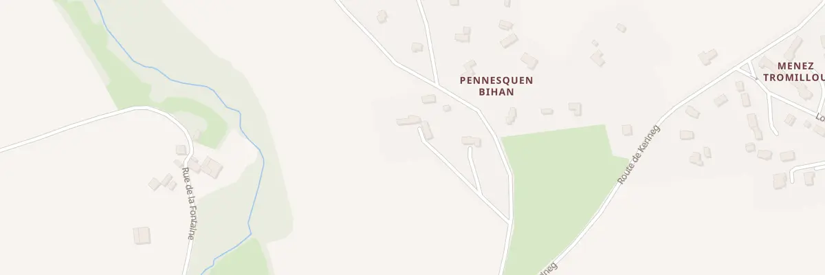 Plan du 157 Penesquen Bihan à Confort-Meilars