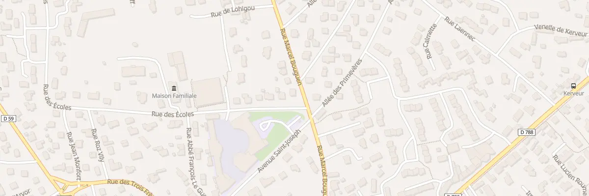 Plan du 30 Rue Marcel Bouguen à Plabennec