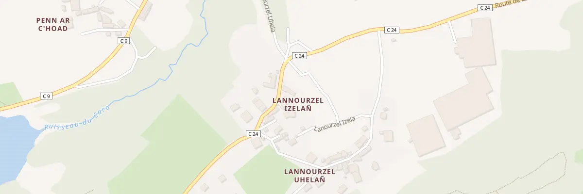 Plan du 430 Rte de Lannourzel Izella à Plougastel-Daoulas