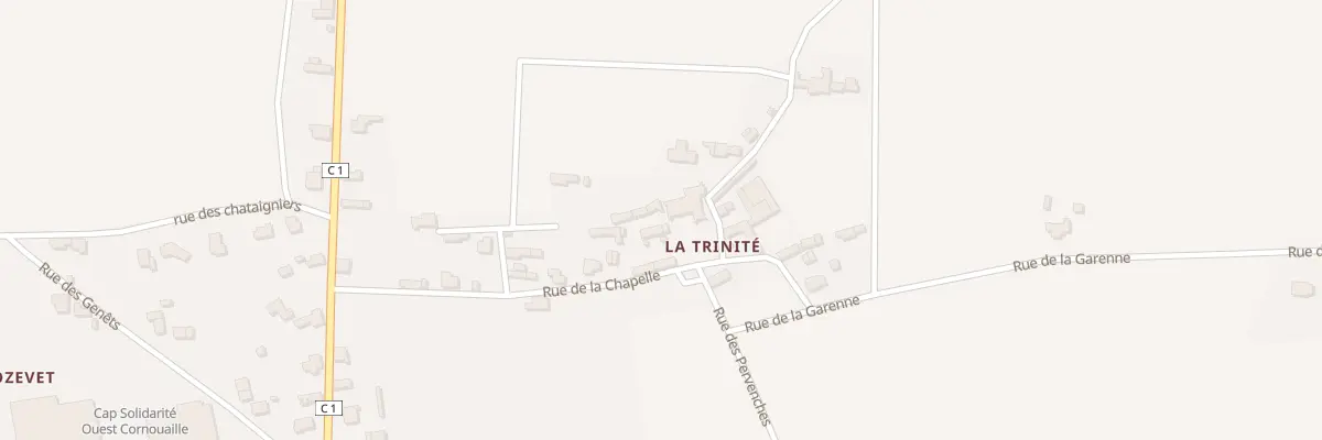 Plan du 427 La Trinite à Plozévet
