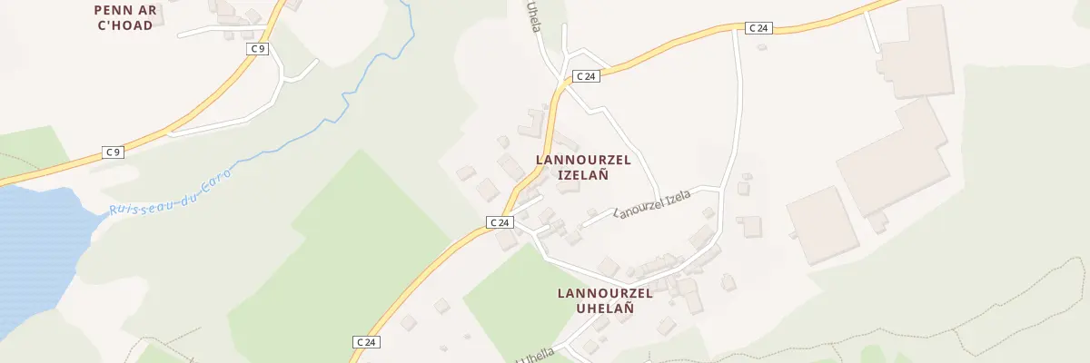 Plan du 460 Rte de Lannourzel Izella à Plougastel-Daoulas