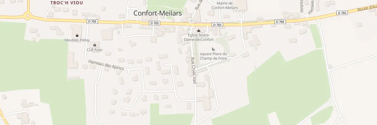 Plan du 50 Confort à Confort-Meilars