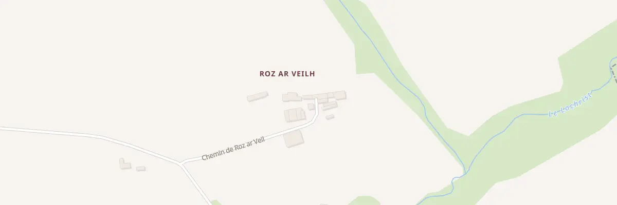 Plan du 486 Roz Ar Veil à Confort-Meilars